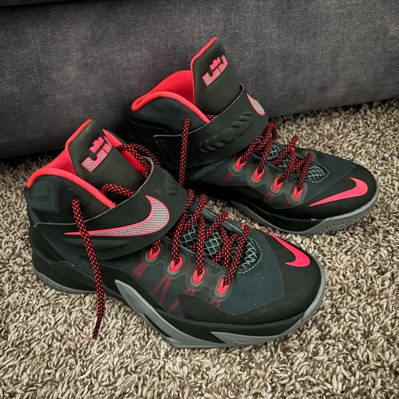 Nike Other - Nike Green and Hot Pink LeBron Sneakers High Top Athletic Design